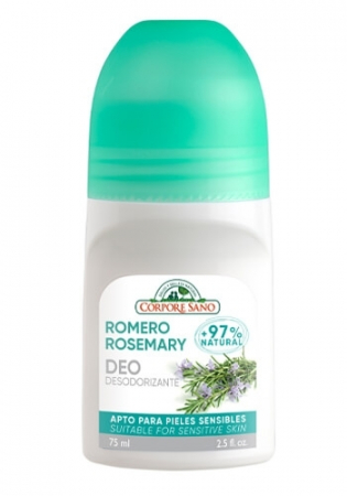 Deodorante si antiperspirante - Deodorant roll-on tonifiant cu rozmarin, fara aluminiu sau alcool, Corpore Sano, 75 ml