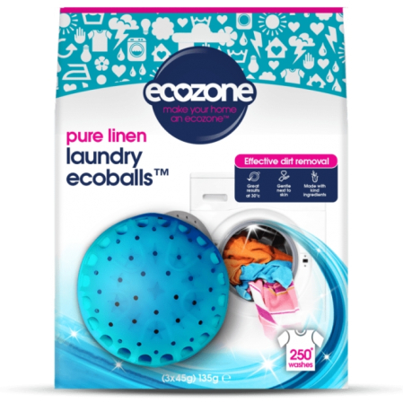 Detergent rufe - Ecoballs- Bila pentru spalarea rufelor, cu parfum de in, 250 spalari