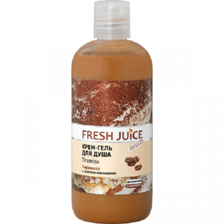 IGIENA PERSONALA - Gel de dus cremos cu proteine lactice, extracte de cacao si cafea, 500 ml, Fresh Juice