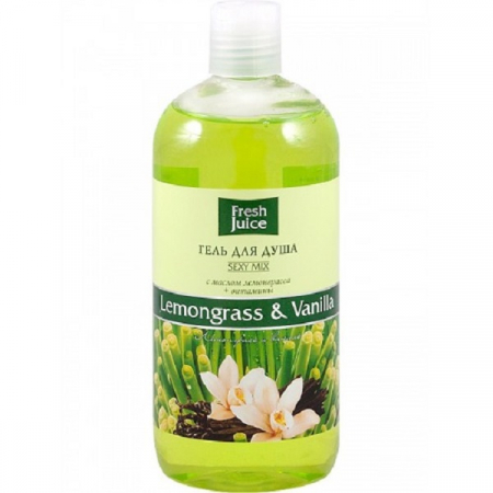IGIENA PERSONALA - Gel de dus cu ulei de lemongrass, vitamine si vanilie, 500 ml, Fresh Juice
