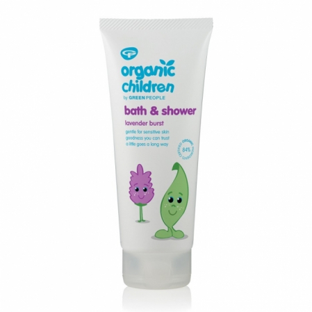Produse - Gel de dus si spuma de baie cu lavanda, pt copii, Green People, 200 ml