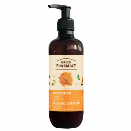 Lotiuni si creme de corp - Lotiune corporala cu extract de turmeric si ulei de dovleac , 400 ml