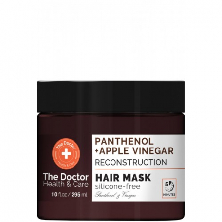 Tratamente si masca de par - Masca reconstructoare The Doctor Health & Care PANTHENOL + APPLE VINEGAR RECONSTRUCTION 295ml