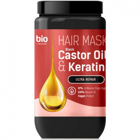 Tratamente si masca de par - Masca ultra-reparatoare cu ulei de ricin si cheratina -295 ml