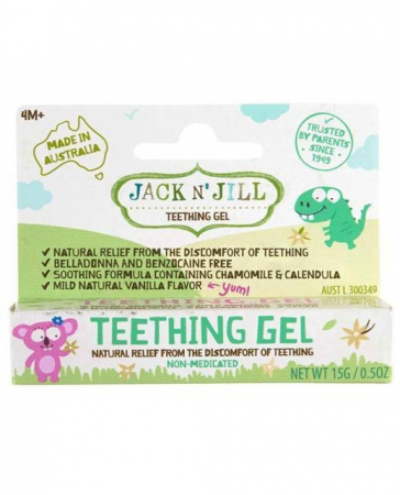 Pasta dinti si apa de gura pentru copii - Gel calmant natural pentru eruptii dentare bebelusi, 15g