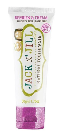 Pasta dinti si apa de gura pentru copii - Pasta de dinti naturala pentru copii Berries and Cream - 60 gr