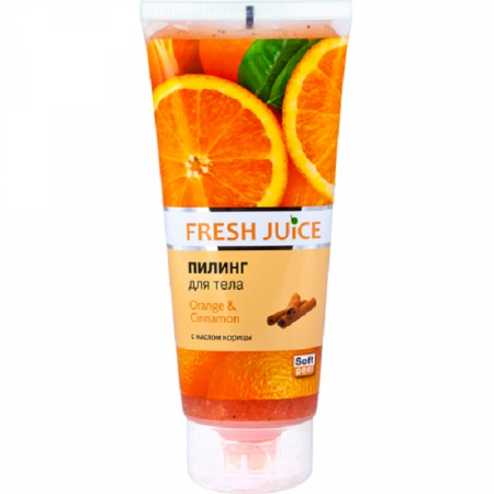 COSMETICE PENTRU CORP SI TEN - Peeling corporal Orange & Cinnamon, 200 ml, Fresh Juice