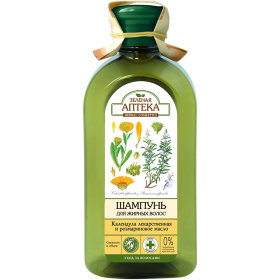 Sampon de par - Sampon pentru par gras cu extract de galbenele  si ulei de rozmarin, 350ml