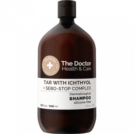 Sampon de par - Sampon antimatreata TAR WITH ICHTHYOL + SEBO-STOP COMPLEX Dermatological 355ml