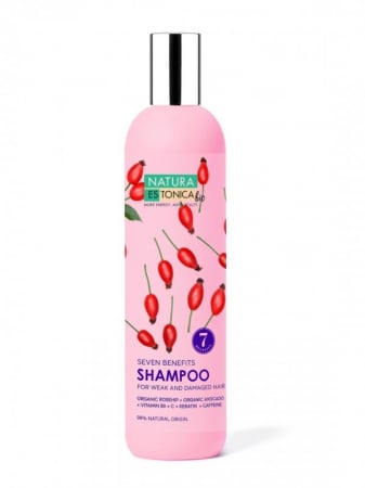 Sampon de par - Sampon Seven Benefits cu macese, vitamina B5 si cafeina, 400ml