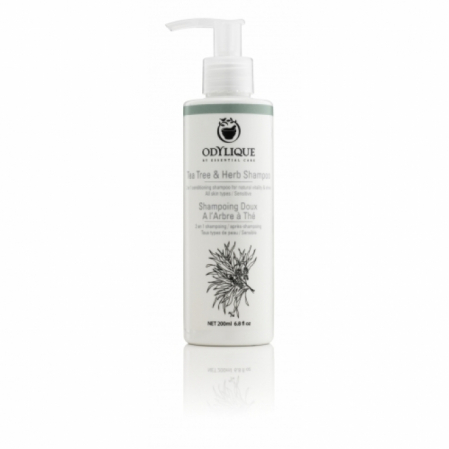 Sampon de par - Sampon cu tea tree si plante, anti matreata, 200ml, Odylique by Essential Care