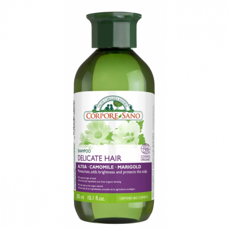 Sampon de par - Sampon de musetel si extracte BIO pentru par fragil, Corpore Sano delicate hair shampoo, 300 ml