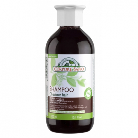 Sampon de par - Sampon Natural Corpore Sano cu henna pentru par castaniu