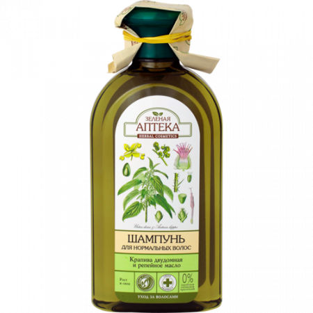 Sampon de par - Sampon pentru par normal cu extract de urzica si ulei de brusture, 350 ml