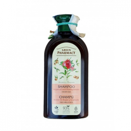 Sampon de par - Sampon pentru par uscat cu ulei de argan si rodie , 350ml
