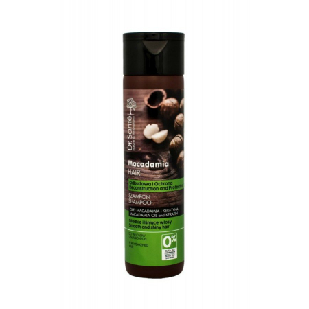 Sampon de par - Sampon regenerant fara SLS pentru par fragil cu ulei de macadamia si keratina, Dr. Sante, 250 ml