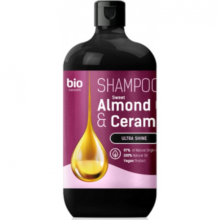 Sampon de par - Sampon ultra-stralucire cu ulei de migdale si ceramide - 355 ml