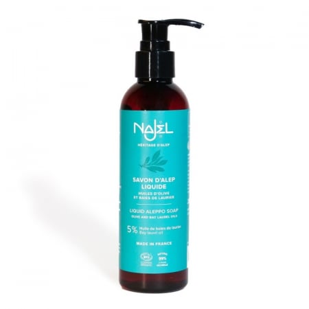 Sapunuri - Sapun de Alep lichid BIO cu 5% ulei de dafin, 200 ml