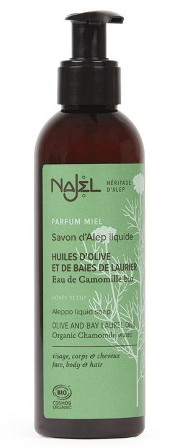 Sapunuri - Sapun de Alep lichid bio cu Musetel si aroma de miere, 200ml