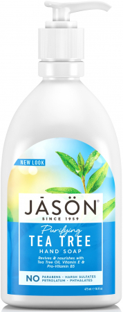 Sapunuri - Sapun lichid cu Tea Tree, pentru fata si maini, 473 ml. Jason