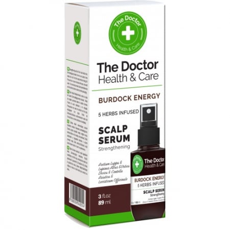 Produse - Scalp Serum anticadere BURDOCK ENERGY 5 HERBS INFUSED, 89 ml, Doctorul Casei