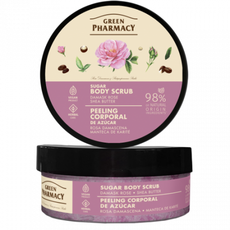 Lotiuni si creme de corp - Scrub corporal cu extract de trandafir si unt de shea,  200 ml