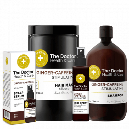 Balsam de par - Setul stimulare  Doctor Health &Care cu Ginger si Cofeina
