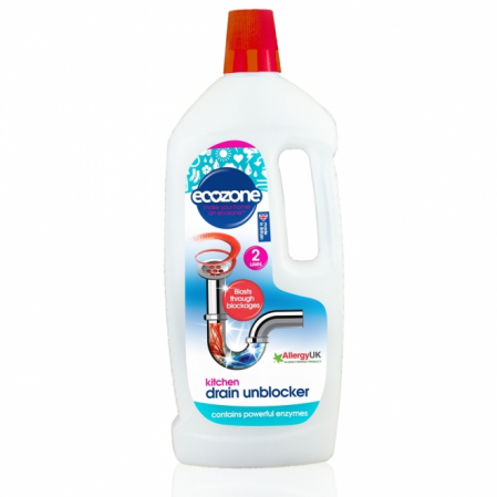Detergenti universali - Solutie eco desfundarea canalizarii pentru bucatarie, Ecozone, 1 L
