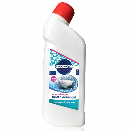 Solutii suprafete baie - Solutie gel 3 in 1 pentru curatat toaleta, Ocean Breeze, Ecozone, 750 ml