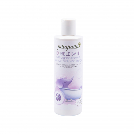 Produse - Spuma de baie, Pittapatta cu aloe vera organic, lavanda si portocale dulci , pt bebelusi, Macdonald & Taylor, 200 ml