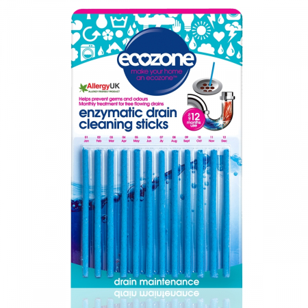 Detergenti universali - Stick pentru desfundarea tevilor si eliminarea mirosului neplacut, Ecozone, 12 buc