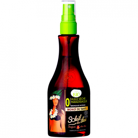 Produse pentru plaja - Ulei bronzare rapida bio, 150 ml, Soleil des iles
