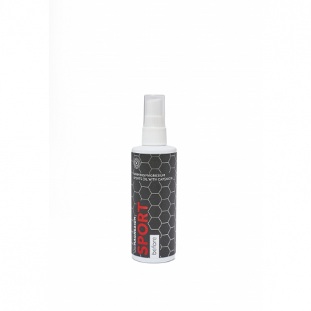Tratamente ingrijire corp - Ulei cu magneziu si Capsaicin BEFORE SPORT, efect incalzire, 125 ml