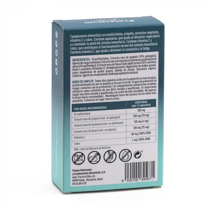 Supliment alimentar bunăstarea respiratorie și imunitară Protectium Gri-Stop, 20 de capsule [3]