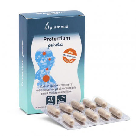 Supliment alimentar bunăstarea respiratorie și imunitară Protectium Gri-Stop, 20 de capsule [1]