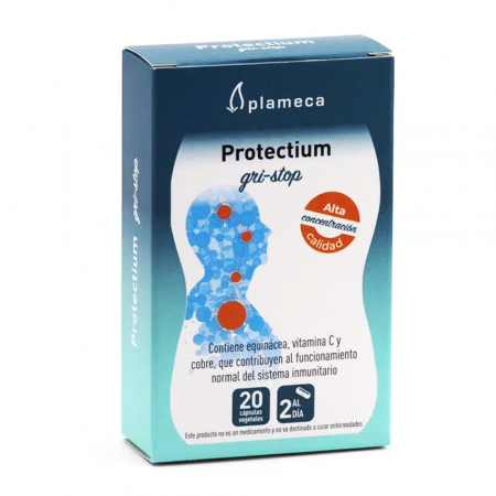 Afectiuni pulmonare - Supliment alimentar bunăstarea respiratorie și imunitară Protectium Gri-Stop, 20 de capsule
