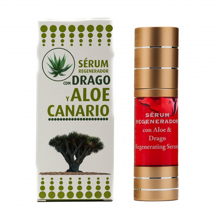 Cosmetica-facial - Cel mai dedicat cadou, ser facial, cosmonatura, cu extract de drago, gel de aloe vera, regenerator, 30 ml