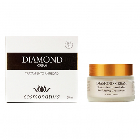 Cosmetica-facial - Diamond creama faciala, cosmonatura, antiinbatranire, celule stem de aloe, ginkgo biloba, colagen, argan, acid hialuronic, unt de shea, coenzima Q 10, 50ml