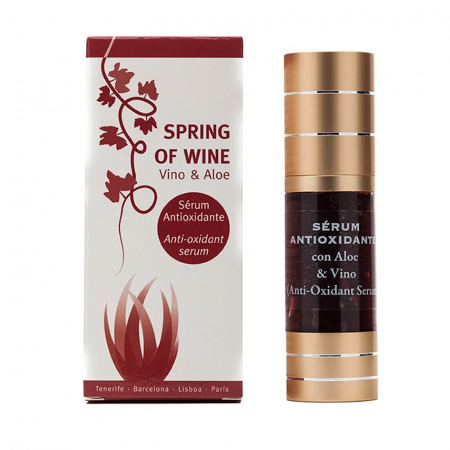 Cosmetica-facial - Ser facial, cosmonatura, cu extract din vin, gel de aloe vera, antioxidant, 30 ml