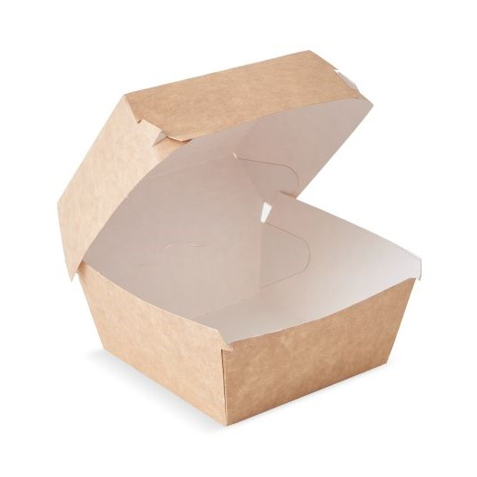 Cutie carton burger mediu kraft 110x110x90 [2]