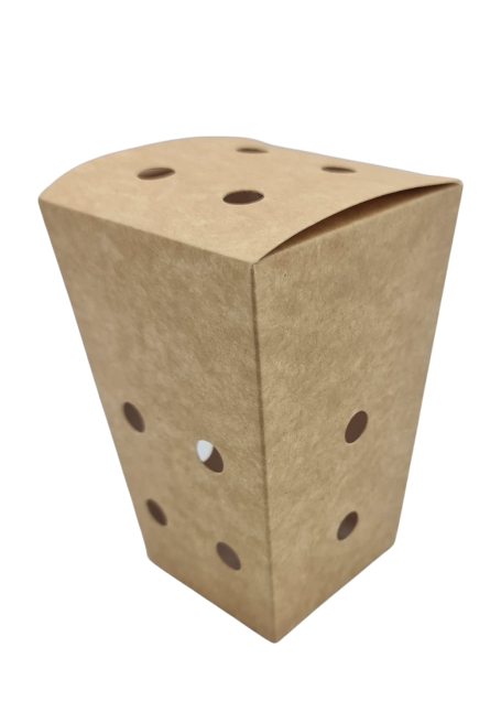 Cutie kraft cu capac pentru cartofi prajiti, 100 buc/set [2]