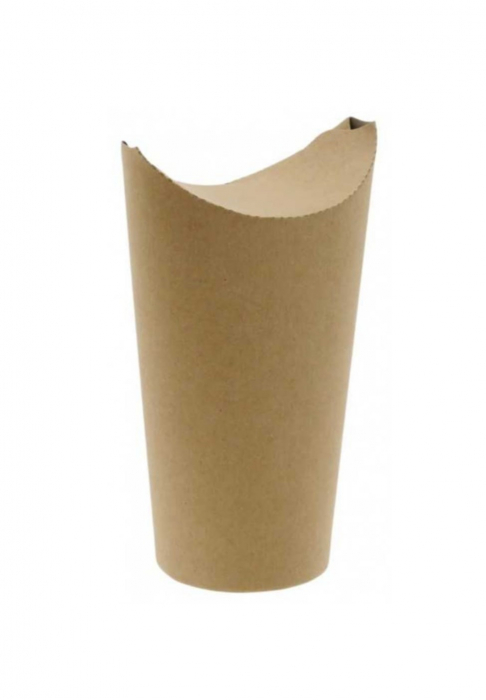 Cutie kraft cu capac pentru cartofi prajiti, 25 buc/set [2]