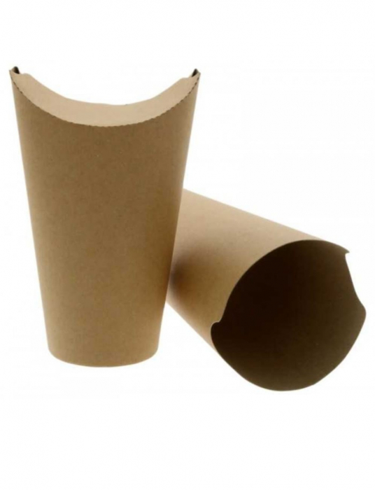 Cutie kraft cu capac pentru cartofi prajiti, 25 buc/set [3]