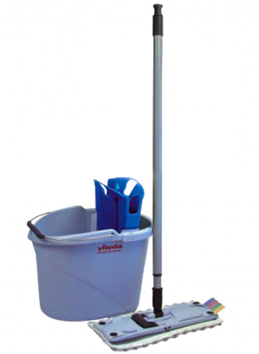 Kit complet galeata si mop plat Vileda UltraSpeed Mini VL133414 [2]