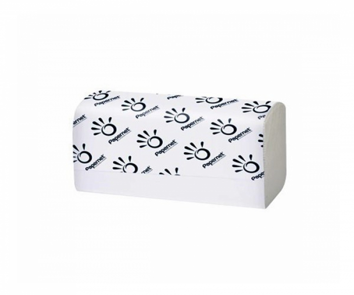 Prosop pliat alb 2 straturi 21x24 Papernet 417215 [2]