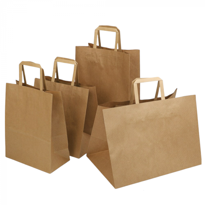 Sacosa hartie kraft natur CMI 22x10x28, 50 buc/set [2]
