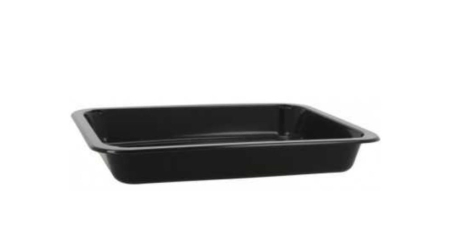 Caserole termosudabile PP negre 227x178x30