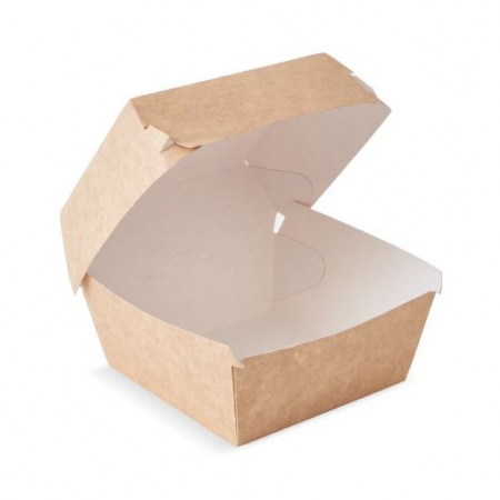 Cutie carton burger mediu kraft 110x110x90 [1]