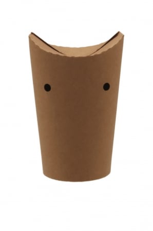 AMBALAJE CATERING - Cutie kraft cu capac pentru cartofi prajiti, 25 buc/set