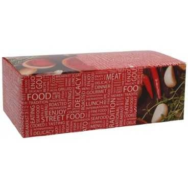LICHIDARE DE STOC !! - Cutie meniu cu autoformare din carton rezistent la lichide, 1200 gr